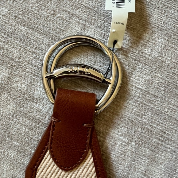 Lauren Ralph Lauren Canvas and Leather Belt - Picture 2 of 7